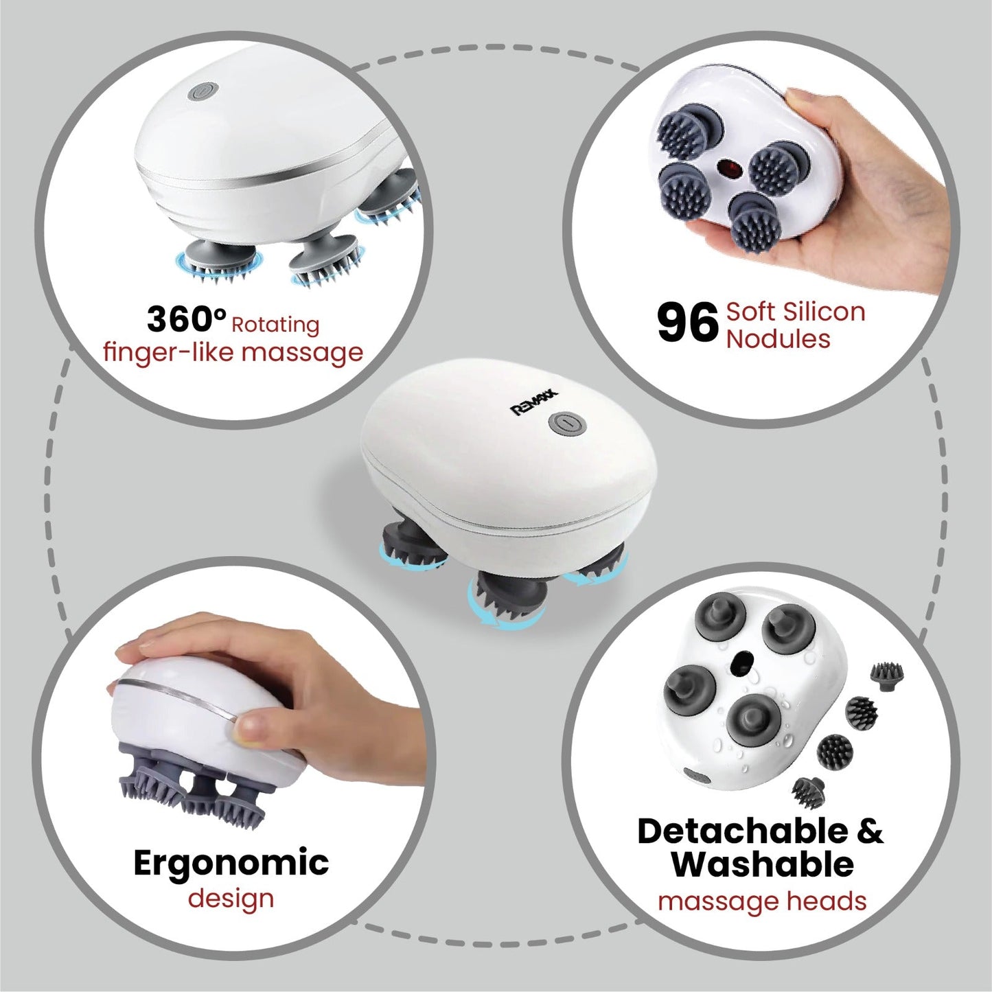 REMAXX Bliss Smart Scalp Massager