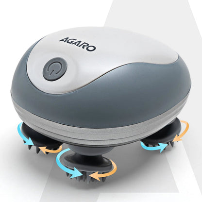 Agaro Electric Scalp Massager | Handheld Head, Hair & Body Relaxation Massager for Stress Relief & Blood Circulation